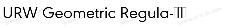 URW Geometric Regula字体转换